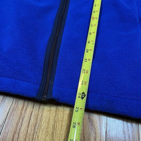 Vintage G.H. Bass Full Zip Fleece Vest Mens Size XL Blue Pockets Made In USA EUC - Picture 4 of 6
